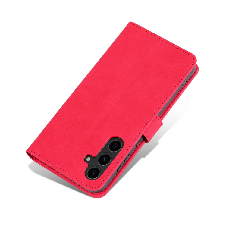 For Samsung Galaxy S24+ 5G AZNS Skin Feel Calf Texture Flip Leather Phone Case(Red) - Galaxy S24+ 5G Cases by AZNS | Online Shopping South Africa | PMC Jewellery | Buy Now Pay Later Mobicred