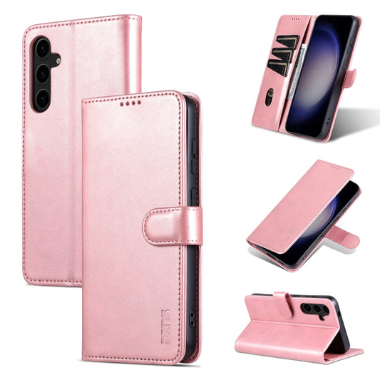 For Samsung Galaxy S24+ 5G AZNS Skin Feel Calf Texture Flip Leather Phone Case(Rose Gold) - Galaxy S24+ 5G Cases by AZNS | Online Shopping South Africa | PMC Jewellery | Buy Now Pay Later Mobicred