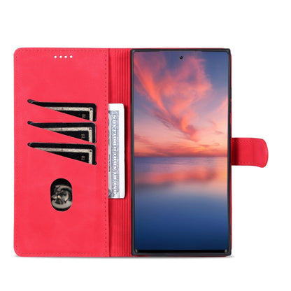 For Samsung Galaxy S24 Ultra 5G AZNS Skin Feel Calf Texture Flip Leather Phone Case(Red) - Galaxy S24 Ultra 5G Cases by AZNS | Online Shopping South Africa | PMC Jewellery | Buy Now Pay Later Mobicred