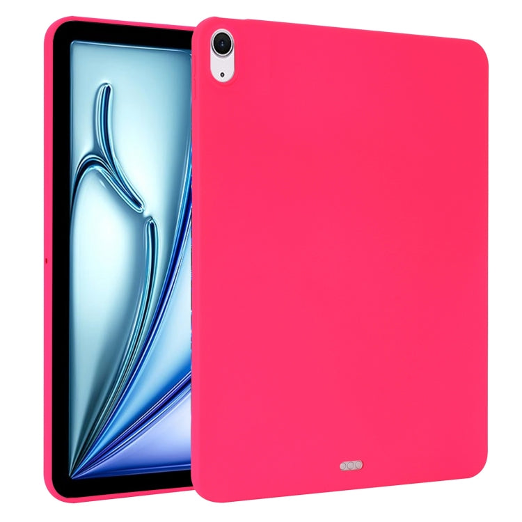 For iPad Air 11 2024 Oil Spray Skin-friendly TPU Tablet Case(Rose Red) - iPad Air 11 2024 Cases by PMC Jewellery | Online Shopping South Africa | PMC Jewellery | Buy Now Pay Later Mobicred
