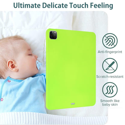 For iPad Air 11 2024 / 2025 Oil Spray Skin-friendly TPU Tablet Case(Fluorescent Green) - iPad Air 11 2025 / 2024 Cases by PMC Jewellery | Online Shopping South Africa | PMC Jewellery | Buy Now Pay Later Mobicred