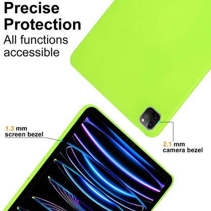 For iPad Air 11 2024 / 2025 Oil Spray Skin-friendly TPU Tablet Case(Fluorescent Green) - iPad Air 11 2025 / 2024 Cases by PMC Jewellery | Online Shopping South Africa | PMC Jewellery | Buy Now Pay Later Mobicred