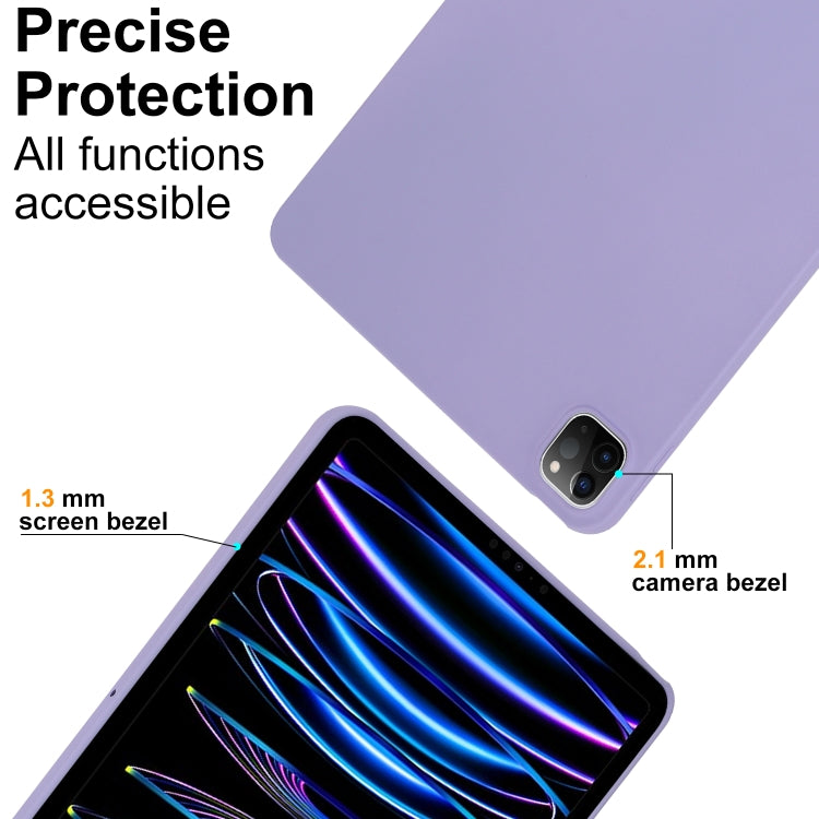 For iPad Air 11 2024 / 2025 Oil Spray Skin-friendly TPU Tablet Case(Purple) - iPad Air 11 2025 / 2024 Cases by PMC Jewellery | Online Shopping South Africa | PMC Jewellery | Buy Now Pay Later Mobicred