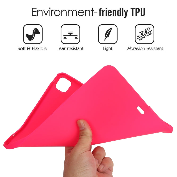 For iPad Pro 11 2024 Oil Spray Skin-friendly TPU Tablet Case(Rose Red) - free shipping - PMC TechLife - Order now!