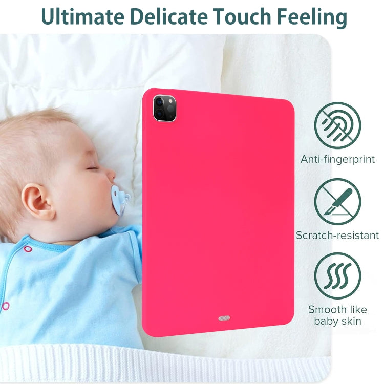 For iPad Pro 11 2024 Oil Spray Skin-friendly TPU Tablet Case(Rose Red) - free shipping - PMC TechLife - Order now!