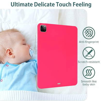 For iPad Pro 11 2024 Oil Spray Skin-friendly TPU Tablet Case(Rose Red) - iPad Pro 11 2024 Cases by PMC Jewellery | Online Shopping South Africa | PMC Jewellery | Buy Now Pay Later Mobicred