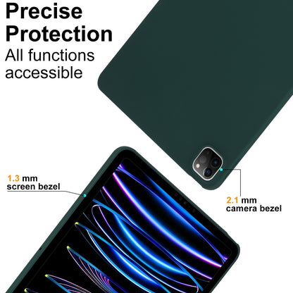 For iPad Pro 11 2024 Oil Spray Skin-friendly TPU Tablet Case(Deep Green) - iPad Pro 11 2024 Cases by PMC Jewellery | Online Shopping South Africa | PMC Jewellery | Buy Now Pay Later Mobicred