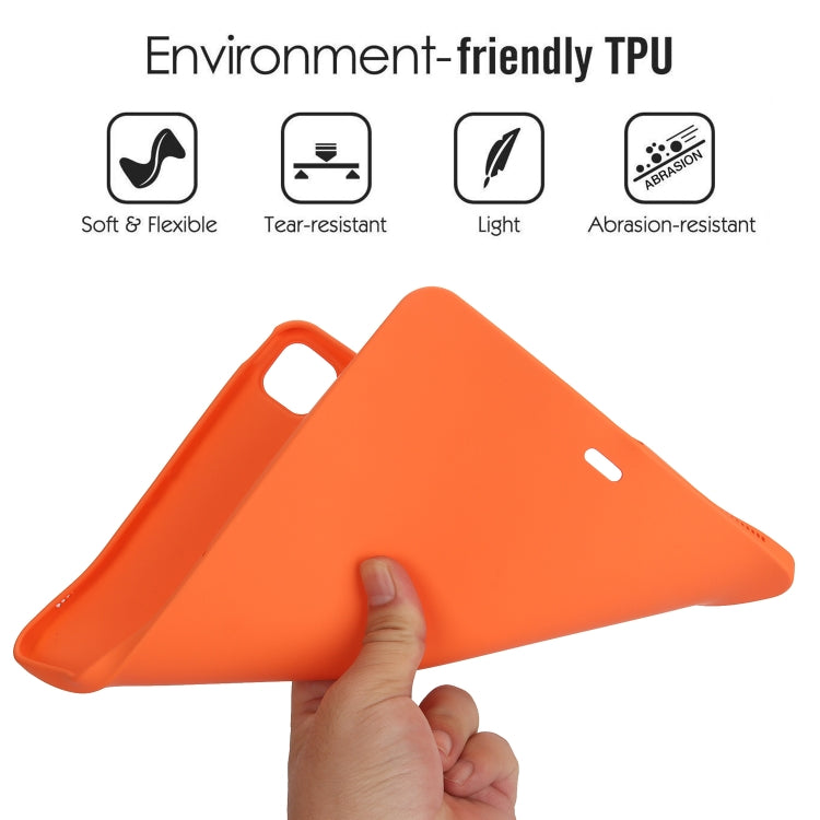 For iPad Pro 13 2024 Oil Spray Skin-friendly TPU Tablet Case(Orange) - iPad Pro 13 2024 Cases by PMC Jewellery | Online Shopping South Africa | PMC Jewellery | Buy Now Pay Later Mobicred