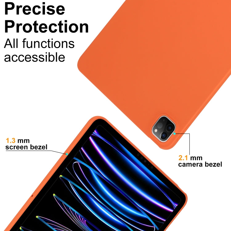 For iPad Pro 13 2024 Oil Spray Skin-friendly TPU Tablet Case(Orange) - iPad Pro 13 2024 Cases by PMC Jewellery | Online Shopping South Africa | PMC Jewellery | Buy Now Pay Later Mobicred