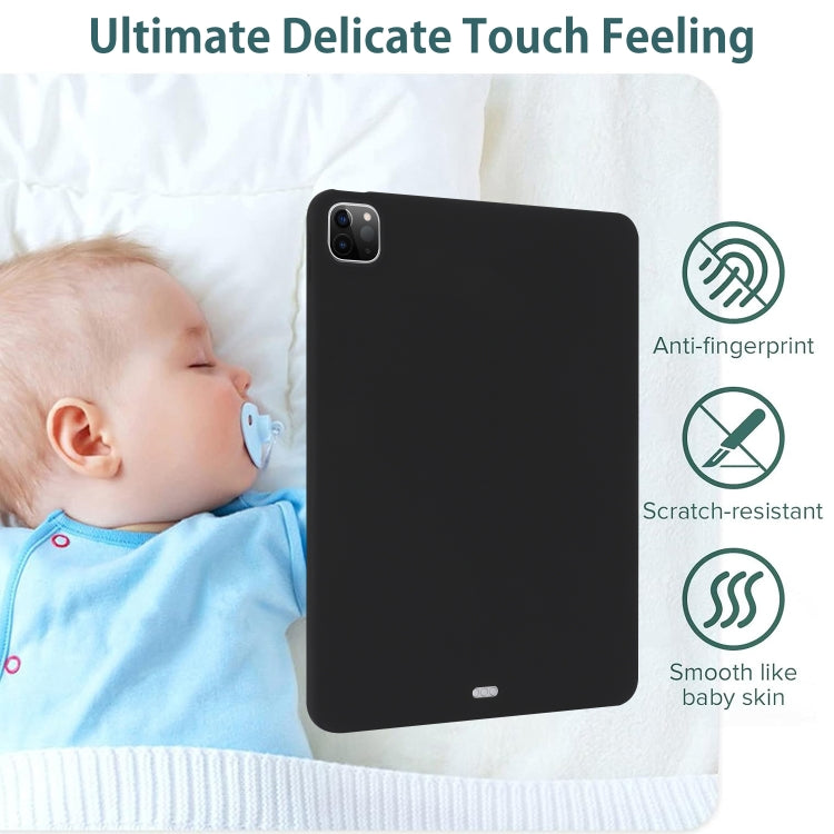For iPad Pro 13 2024 Oil Spray Skin-friendly TPU Tablet Case(Black) - iPad Pro 13 2024 Cases by PMC TechLife | Online Shopping South Africa | PMC TechLife | Buy Now Pay Later Mobicred