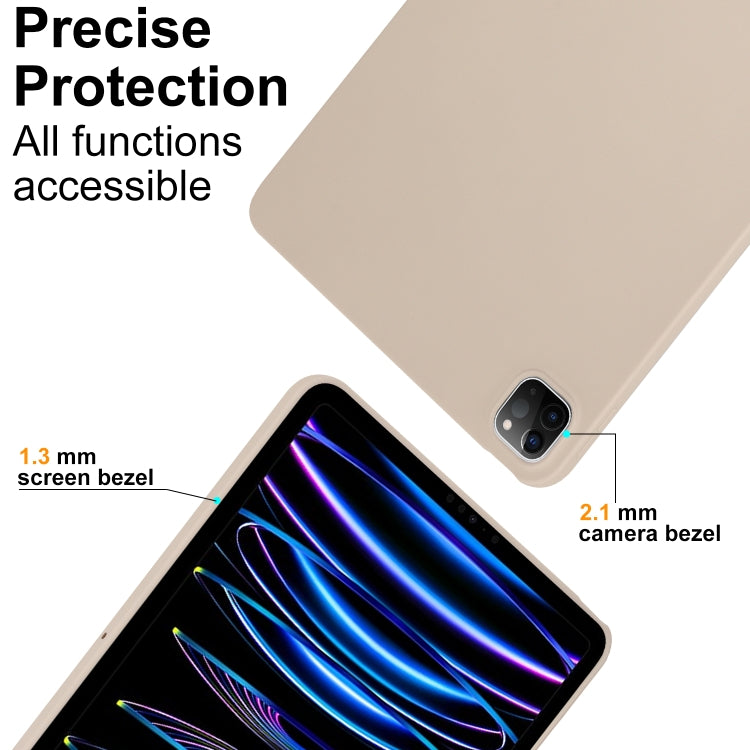 For iPad Pro 13 2024 Oil Spray Skin-friendly TPU Tablet Case(Milk White) - iPad Pro 13 2024 Cases by PMC Jewellery | Online Shopping South Africa | PMC Jewellery | Buy Now Pay Later Mobicred