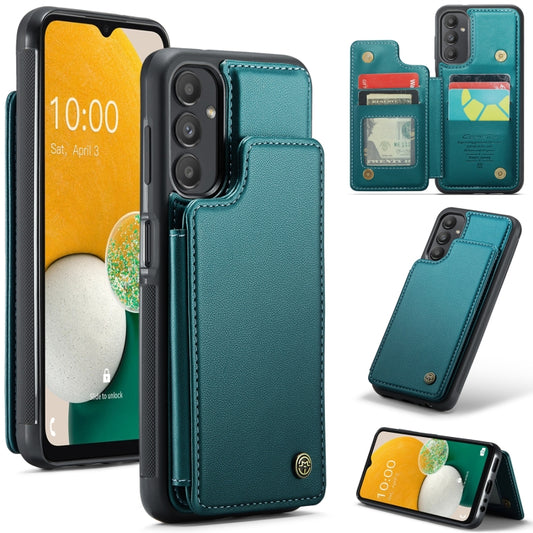 For Samsung Galaxy A13 5G CaseMe C22 Card Slots Holder RFID Anti-theft Phone Case(Blue Green) - Galaxy Phone Cases by CaseMe | Online Shopping South Africa | PMC Jewellery | Buy Now Pay Later Mobicred