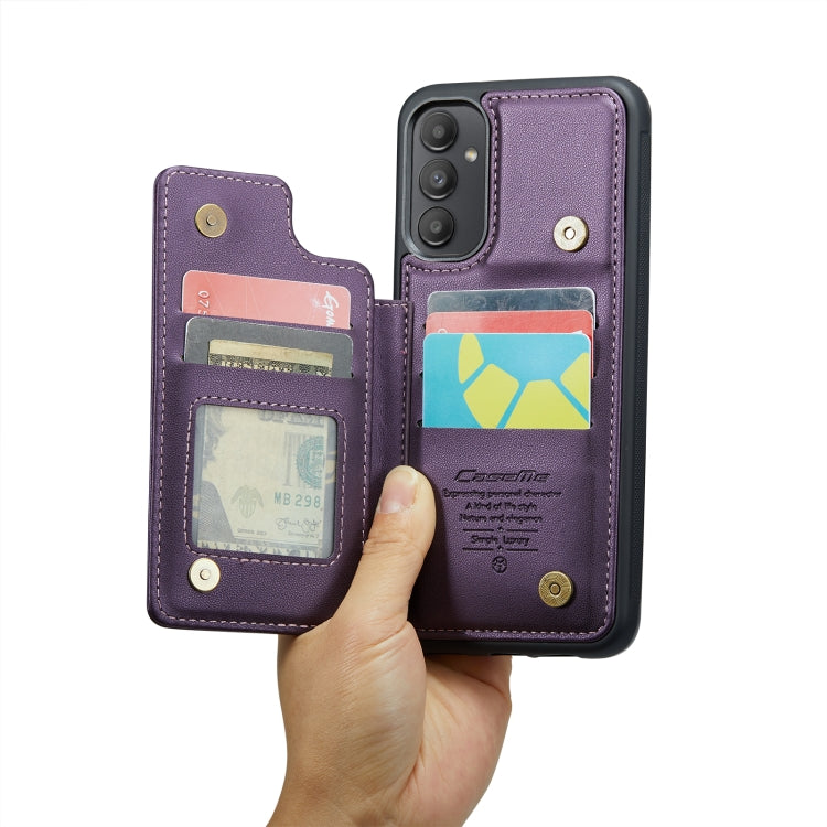 For Samsung Galaxy A13 5G CaseMe C22 Card Slots Holder RFID Anti-theft Phone Case(Purple) - Galaxy Phone Cases by CaseMe | Online Shopping South Africa | PMC Jewellery | Buy Now Pay Later Mobicred