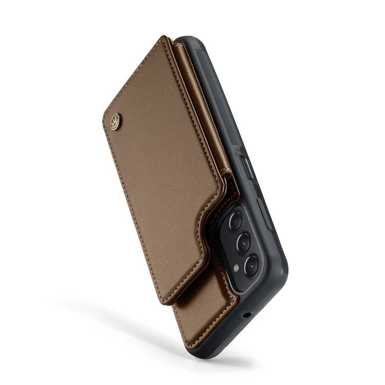 For Samsung Galaxy A24 4G CaseMe C22 Card Slots Holder RFID Anti-theft Phone Case(Brown) - Galaxy Phone Cases by CaseMe | Online Shopping South Africa | PMC Jewellery | Buy Now Pay Later Mobicred