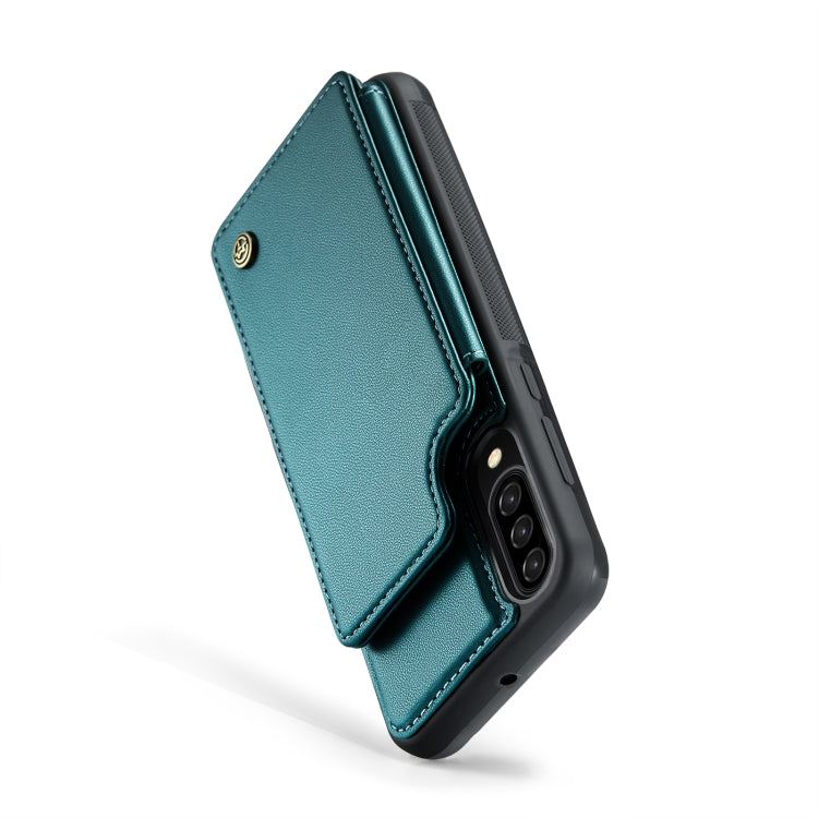 For Samsung Galaxy A30s/A50s/A50 CaseMe C22 Card Slots Holder RFID Anti-theft Phone Case(Blue Green) - Galaxy Phone Cases by CaseMe | Online Shopping South Africa | PMC Jewellery | Buy Now Pay Later Mobicred