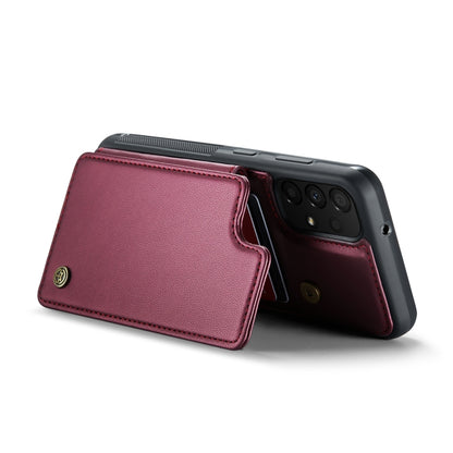 For Samsung Galaxy A33 5G CaseMe C22 Card Slots Holder RFID Anti-theft Phone Case(Wine Red) - Galaxy Phone Cases by CaseMe | Online Shopping South Africa | PMC Jewellery | Buy Now Pay Later Mobicred