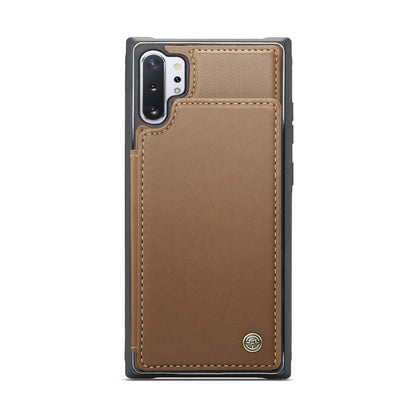 For Samsung Galaxy Note10+ 5G CaseMe C22 Card Slots Holder RFID Anti-theft Phone Case(Brown) - Galaxy Phone Cases by CaseMe | Online Shopping South Africa | PMC Jewellery | Buy Now Pay Later Mobicred