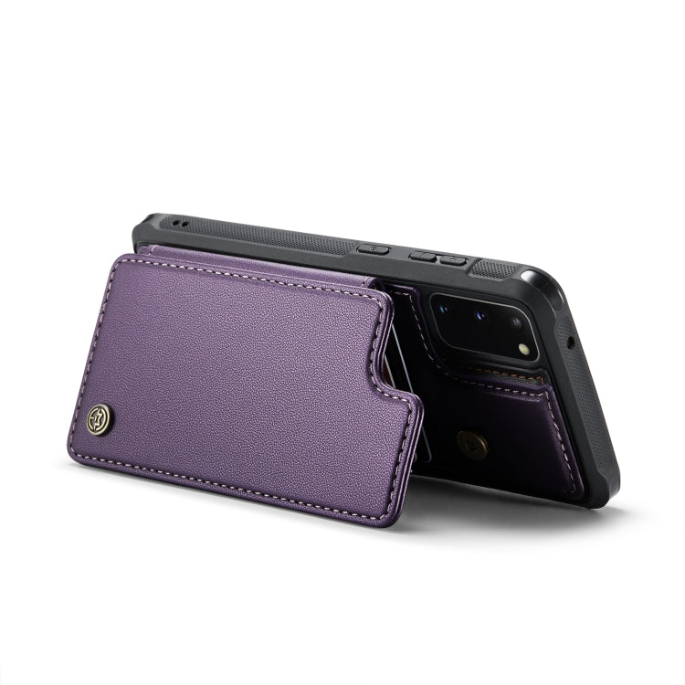 For Samsung Galaxy S20 CaseMe C22 Card Slots Holder RFID Anti-theft Phone Case(Purple) - Galaxy Phone Cases by CaseMe | Online Shopping South Africa | PMC Jewellery | Buy Now Pay Later Mobicred