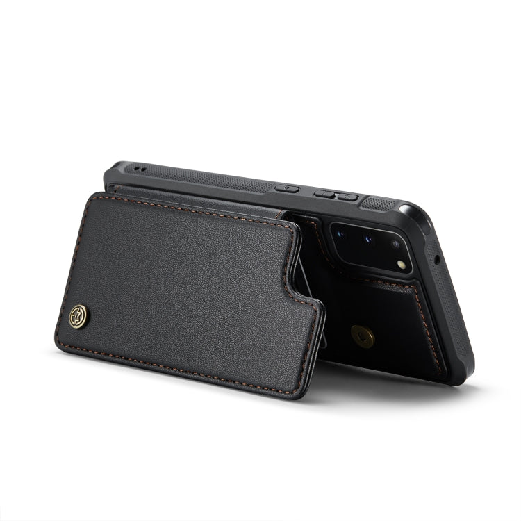 For Samsung Galaxy S20 CaseMe C22 Card Slots Holder RFID Anti-theft Phone Case(Black) - Galaxy Phone Cases by CaseMe | Online Shopping South Africa | PMC Jewellery | Buy Now Pay Later Mobicred