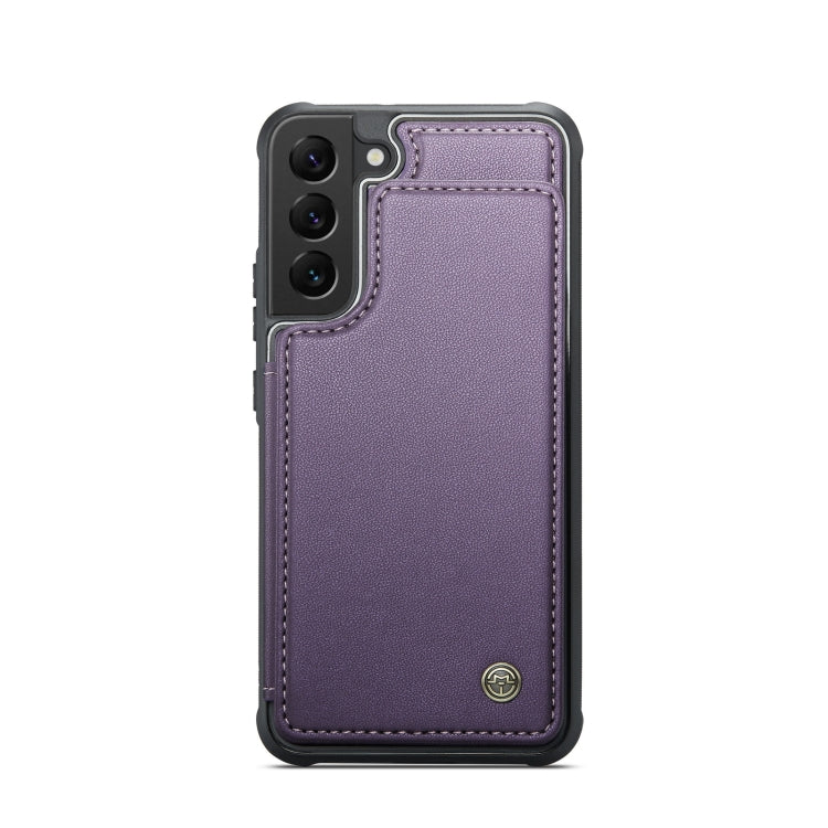 For Samsung Galaxy S21 5G CaseMe C22 Card Slots Holder RFID Anti-theft Phone Case(Purple) - Galaxy S21 5G Cases by CaseMe | Online Shopping South Africa | PMC Jewellery | Buy Now Pay Later Mobicred