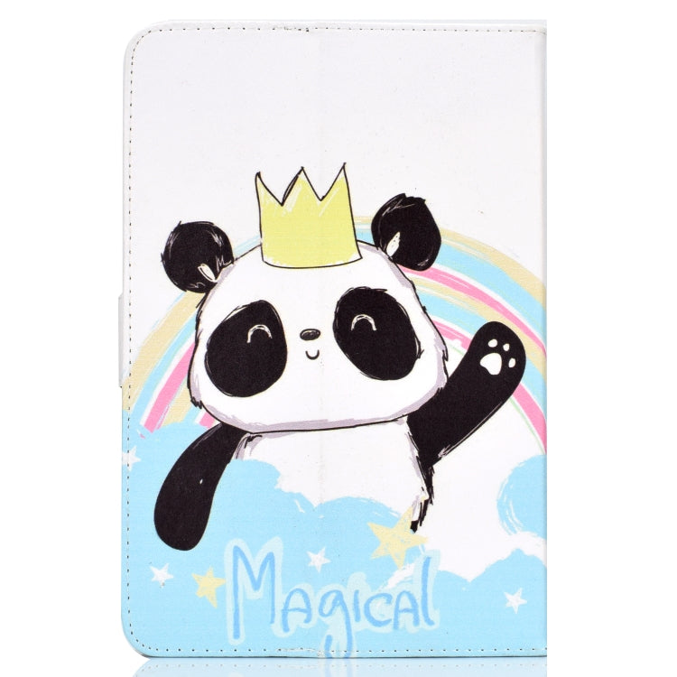For 10 inch Universal Tablet PC Colored Drawing Pattern Horizontal Flip PU Leather Case with Holder & Card Slot(Crown Panda) - 7 inch by PMC TechLife | Online Shopping South Africa | PMC TechLife | Buy Now Pay Later Mobicred
