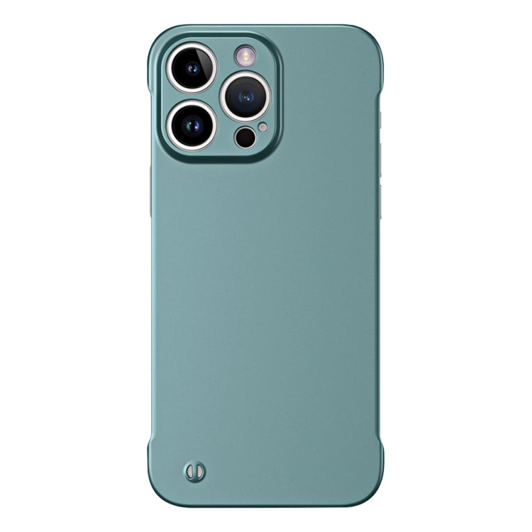 For iPhone 13 Pro Max Frameless Metallic Paint Hybrid PC Phone Case(Green) - iPhone 13 Pro Max Cases by PMC Jewellery | Online Shopping South Africa | PMC Jewellery | Buy Now Pay Later Mobicred