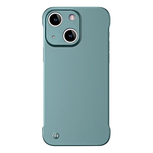 For iPhone 13 mini Frameless Metallic Paint Hybrid PC Phone Case(Green) - iPhone 13 mini Cases by PMC Jewellery | Online Shopping South Africa | PMC Jewellery | Buy Now Pay Later Mobicred