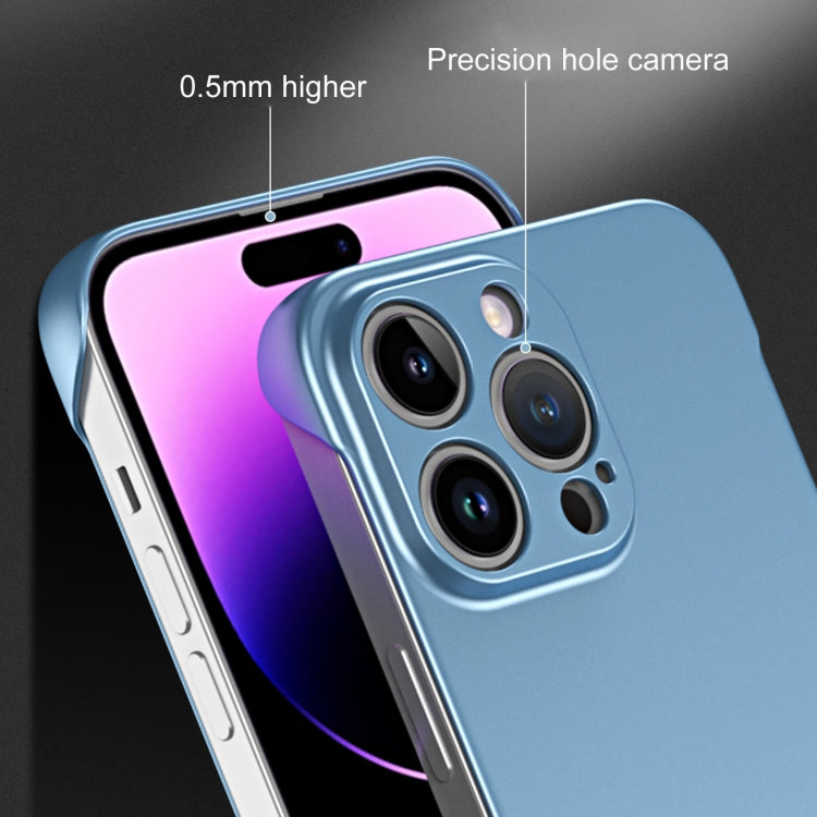 For iPhone 12 Pro Frameless Metallic Paint Hybrid PC Phone Case(Orange) - free shipping - PMC Jewellery - Order now!