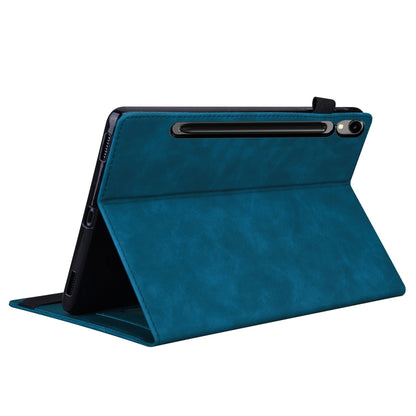 For Samsung Galaxy Tab S9 FE Splicing Shockproof Leather Tablet Case(Blue) - Galaxy Tab S9 FE by PMC Jewellery | Online Shopping South Africa | PMC Jewellery | Buy Now Pay Later Mobicred