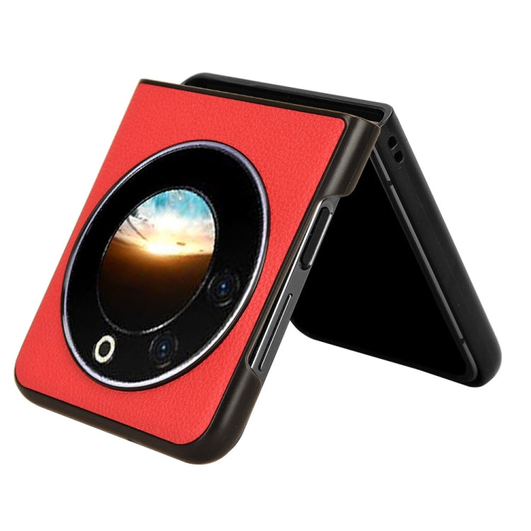 For Tecno Phantom V Flip Litchi Texture Card Slots Back Cover Phone Case(Red) - Tecno Cases by PMC TechLife | Online Shopping South Africa | PMC TechLife