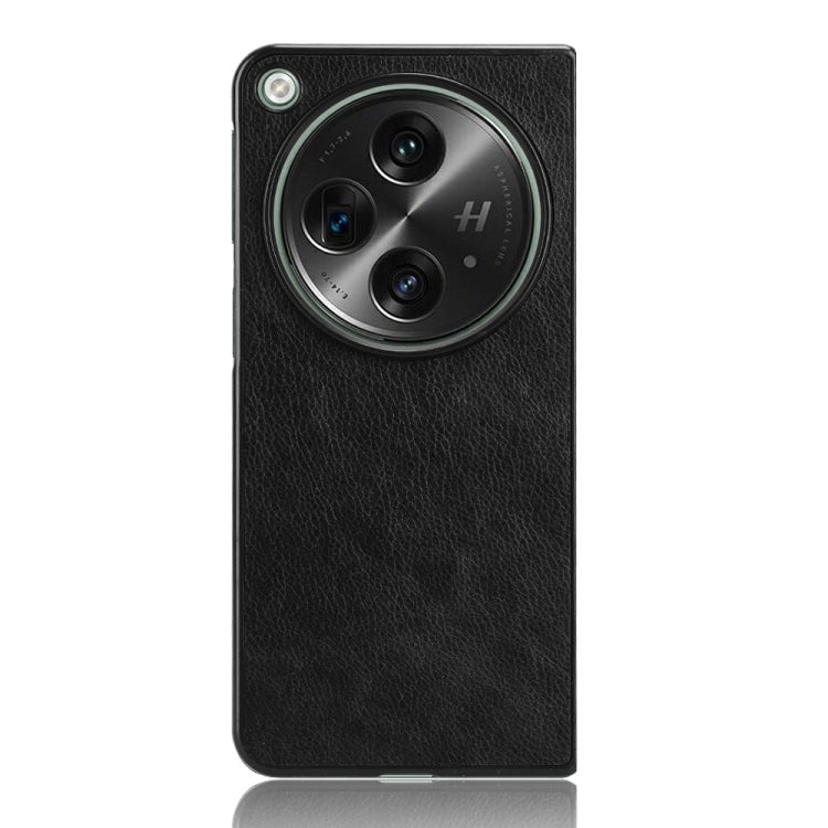 For OPPO Find N3 Litchi Texture Back Cover Phone Case(Black) - Find N3 Cases by PMC TechLife | Online Shopping South Africa | PMC TechLife | Buy Now Pay Later Mobicred