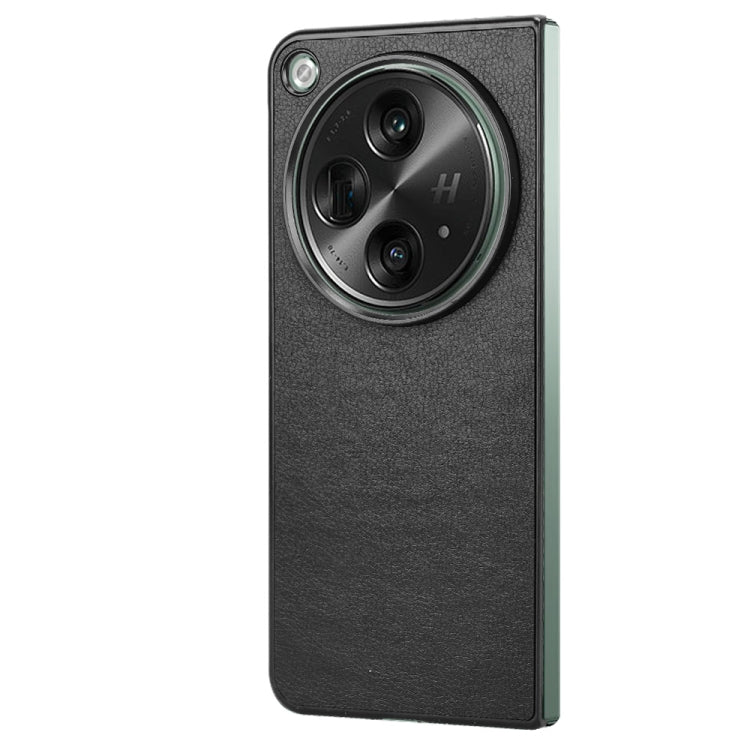 For OPPO Find N3 Litchi Texture Back Cover Phone Case(Black) - Find N3 Cases by PMC TechLife | Online Shopping South Africa | PMC TechLife | Buy Now Pay Later Mobicred