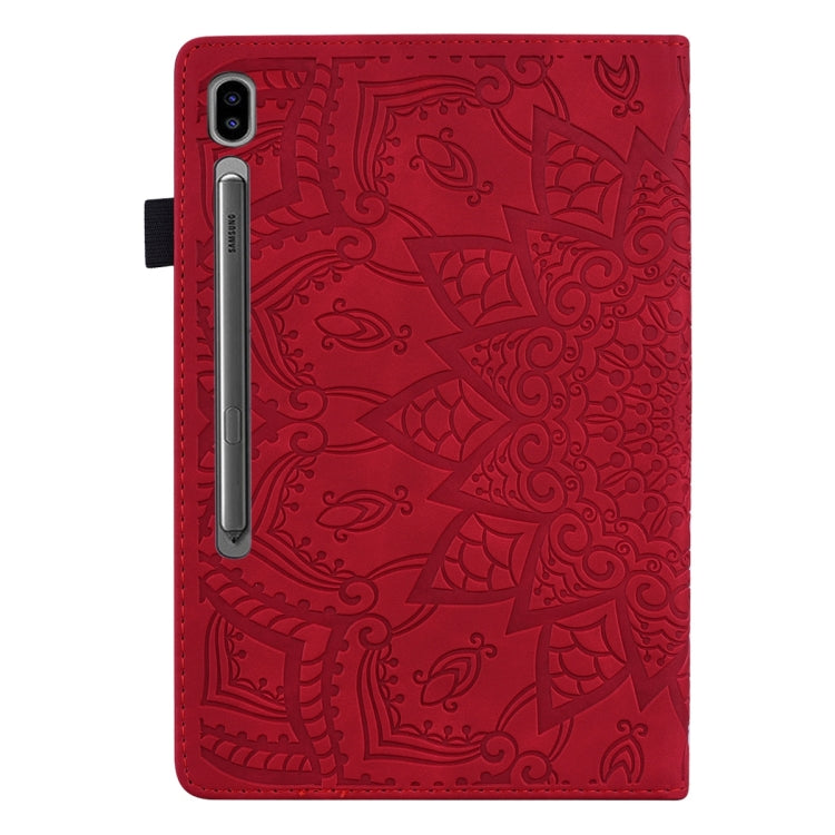 For Samsung Galaxy Tab S9 Ultra Calf Texture Embossed Leather Tablet Case(Red) - Galaxy Tab S9 Ultra Cases by PMC Jewellery | Online Shopping South Africa | PMC Jewellery | Buy Now Pay Later Mobicred