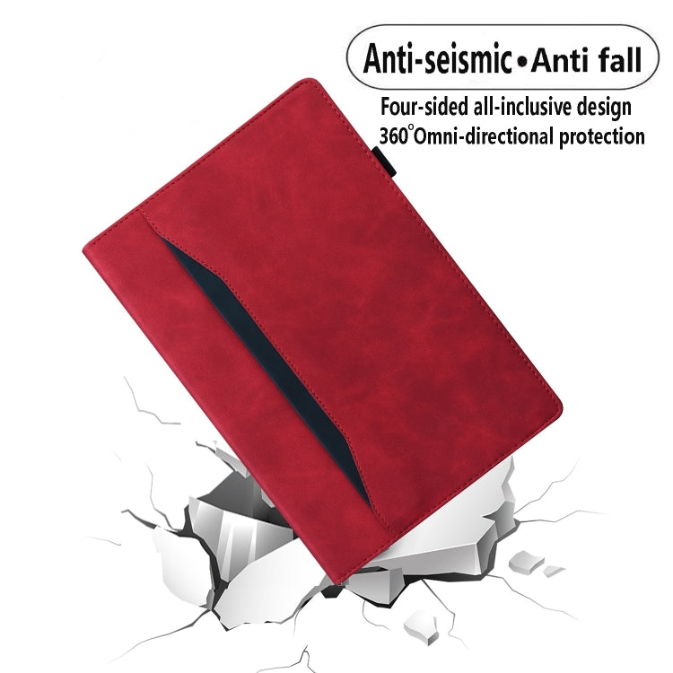 For Lenovo Xiaoxin Pad Pro 12.7 Splicing Shockproof Leather Tablet Case(Red) - Lenovo by PMC TechLife | Online Shopping South Africa | PMC TechLife | Buy Now Pay Later Mobicred