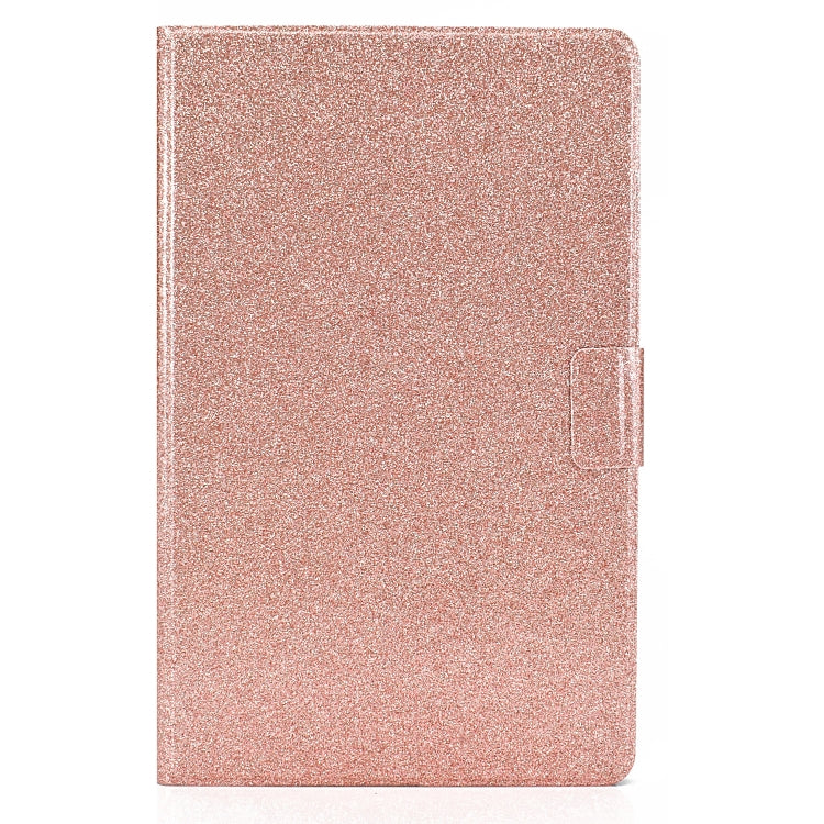 For Samsung Galaxy Tab A9 Glitter Powder Leather Tablet Case(Rose Gold) - Galaxy Tab A9 by PMC Jewellery | Online Shopping South Africa | PMC Jewellery