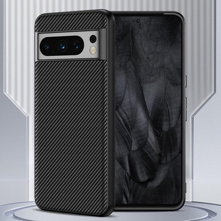 For Google Pixel 9 Ultra-thin Carbon Fiber Texture Printing Phone Case(Black Blue) - Google Cases by PMC TechLife | Online Shopping South Africa | PMC TechLife | Buy Now Pay Later Mobicred