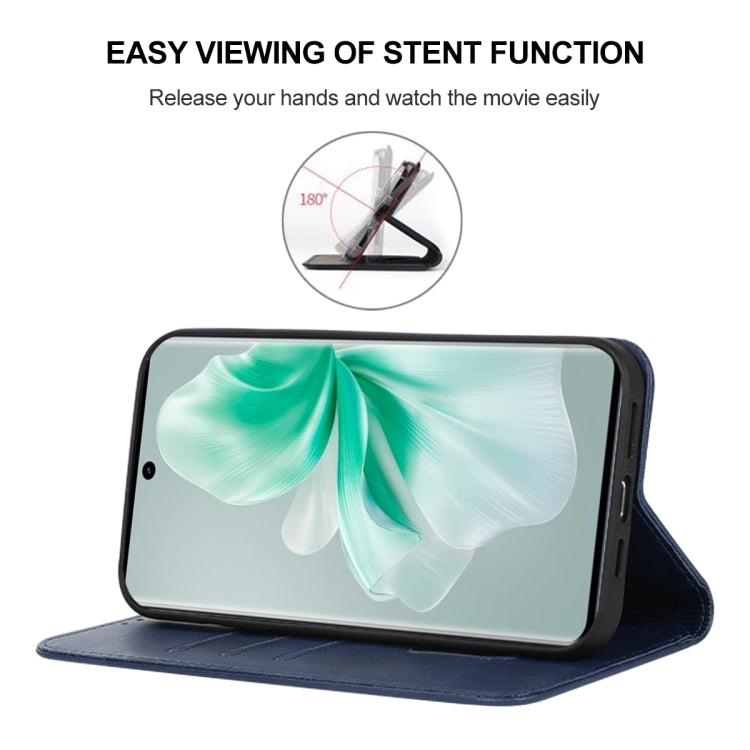 For vivo S18 Magnetic Closure Leather Phone Case(Blue) - S18 Cases by PMC TechLife | Online Shopping South Africa | PMC TechLife | Buy Now Pay Later Mobicred