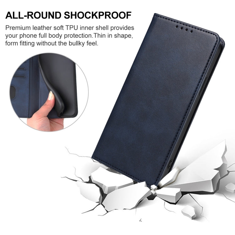 For vivo S18 Magnetic Closure Leather Phone Case(Blue) - S18 Cases by PMC TechLife | Online Shopping South Africa | PMC TechLife | Buy Now Pay Later Mobicred
