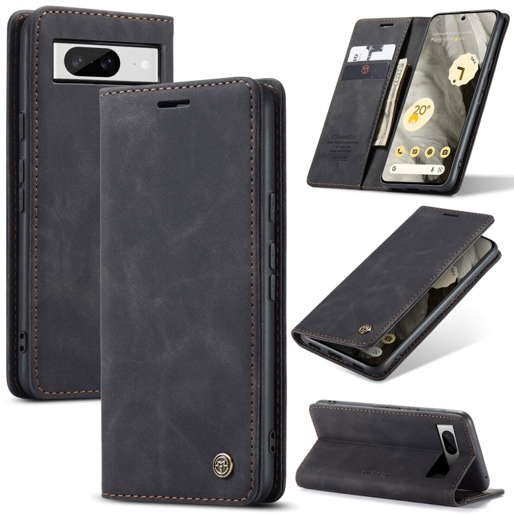 For Google Pixel 8 CaseMe 013 Multifunctional Horizontal Flip Leather Phone Case(Black) - Google Cases by CaseMe | Online Shopping South Africa | PMC Jewellery | Buy Now Pay Later Mobicred