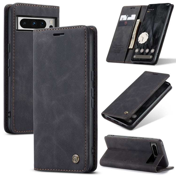 For Google Pixel 8 Pro CaseMe 013 Multifunctional Horizontal Flip Leather Phone Case(Black) - Google Cases by CaseMe | Online Shopping South Africa | PMC Jewellery | Buy Now Pay Later Mobicred