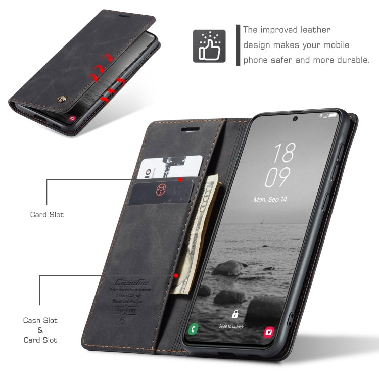 For Samsung Galaxy S24 5G CaseMe 013 Multifunctional Horizontal Flip Leather Phone Case(Black) - Galaxy S24 5G Cases by CaseMe | Online Shopping South Africa | PMC Jewellery | Buy Now Pay Later Mobicred