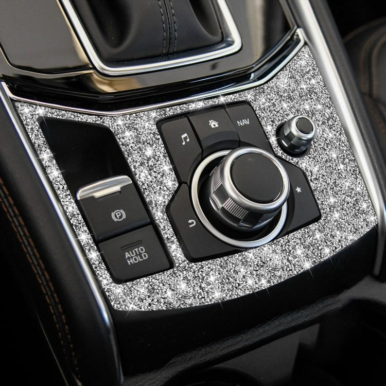For Mazda CX-5 2017-2018 Car Electronic Handbrake Panel Diamond Decorative Sticker, Left Drive - Car Interior Mouldings by PMC TechLife | Online Shopping South Africa | PMC TechLife | Buy Now Pay Later Mobicred