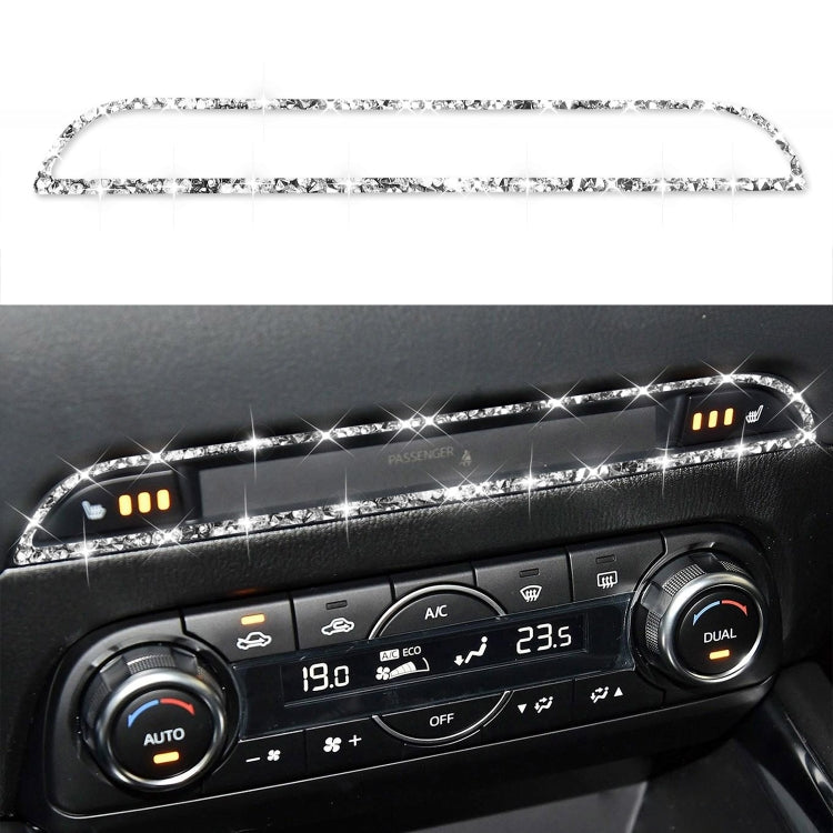 For Mazda CX-5 2017-2018 Car Center Control Panel Diamond Decorative Stickerr,Left and Right Drive Universal - Car Interior Mouldings by PMC Jewellery | Online Shopping South Africa | PMC Jewellery | Buy Now Pay Later Mobicred