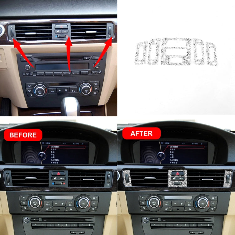 For BMW 3 Series E90 / E92 / E93 2005-2012 Premium Car Air Outlet Diamond Decorative Sticker - Car Interior Mouldings by PMC Jewellery | Online Shopping South Africa | PMC Jewellery | Buy Now Pay Later Mobicred
