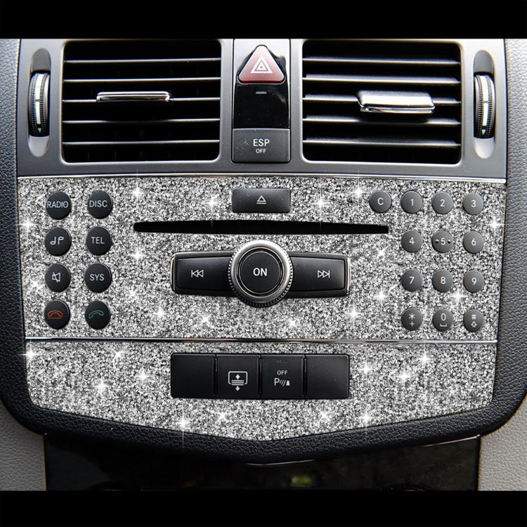 For Mercedes-Benz C-class W204 2007-2010 Car Central Control Panel C Diamond Decorative Sticker, Left and Right Drive - Car Interior Mouldings by PMC Jewellery | Online Shopping South Africa | PMC Jewellery | Buy Now Pay Later Mobicred