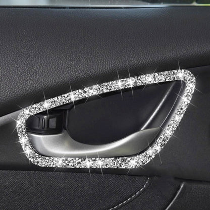 For Honda Civic 2016-2019 Car Inside Door Bowl Frame Diamond Decorative Sticker, Left and Right Drive - Car Interior Mouldings by PMC Jewellery | Online Shopping South Africa | PMC Jewellery | Buy Now Pay Later Mobicred