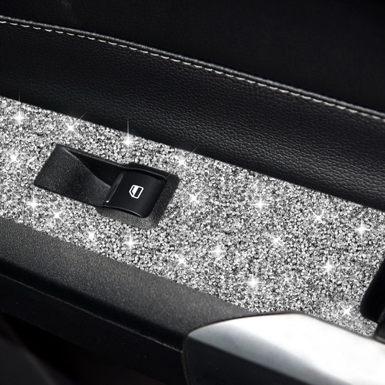 For Ford Mustang 2015-2020 Car Door Lift Panel B Diamond Decoration Sticker, Left Drive - Car Interior Mouldings by PMC TechLife | Online Shopping South Africa | PMC TechLife | Buy Now Pay Later Mobicred