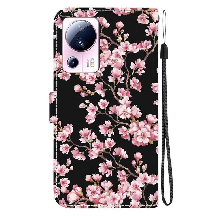 For Xiaomi 13 Lite / Civi 2 Crystal Texture Colored Drawing Leather Phone Case(Plum Bossom) - 13 Lite Cases by PMC Jewellery | Online Shopping South Africa | PMC Jewellery | Buy Now Pay Later Mobicred