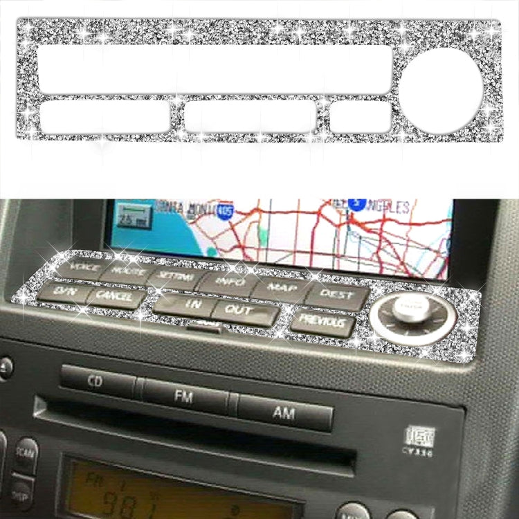For Nissan 350Z 2003-2009 Car Navigation Key Diamond Decorative Sticker,Left and Right Drive Universal - Car Interior Mouldings by PMC TechLife | Online Shopping South Africa | PMC TechLife | Buy Now Pay Later Mobicred