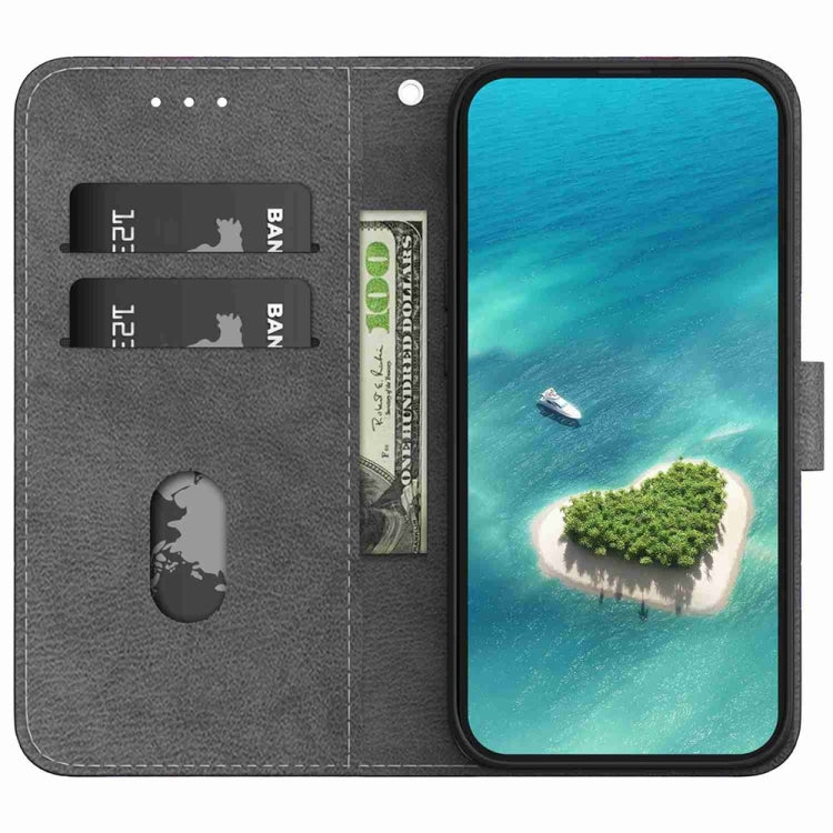 For OPPO A38 4G / A18 Crystal Texture Colored Drawing Leather Phone Case(Blue Pansies) - A38 Cases by PMC TechLife | Online Shopping South Africa | PMC TechLife | Buy Now Pay Later Mobicred